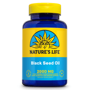 Natures Life Black Seed Oil 1000 mg | Immune, Digestive & Heart Function Support, Hair & Skin Health | 90ct, 45 Serv.