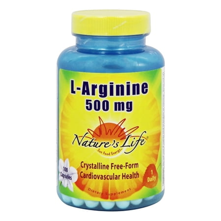 Nature's Life - L-Arginine 500 mg. - 100 Capsules