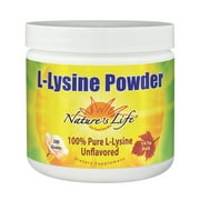 Natures Life L-Lysine Powder | Helps Support Healthy Immune Function | 100% Pure Natural L-Lysine | Vegetarian, Unflavored, No Sugar | 460 Servings