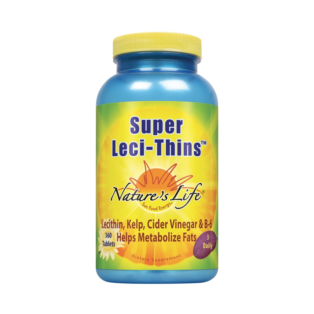 Nature's Life LeciThins Features Lecithin, Kelp, Apple Cider Vinegar