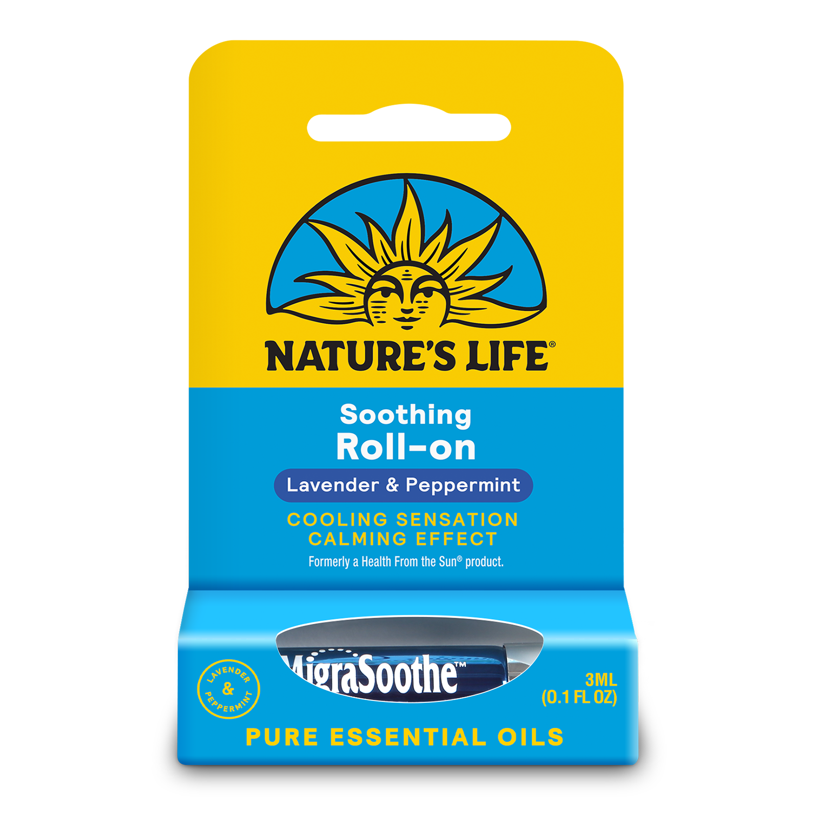 Nature's Life MigraSoothe | Cool & Refreshing Effect| Essential Oil Roll-On Stick Featuring a Blend of Peppermint & Lavender Oils - image 1 of 6
