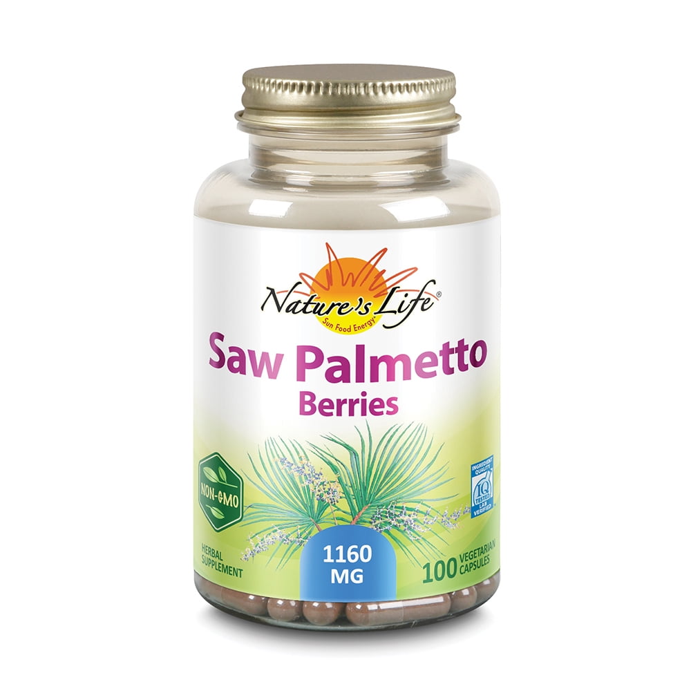 Nature's Life Saw Palmetto Berries 1160 mg Healthy Prostate
