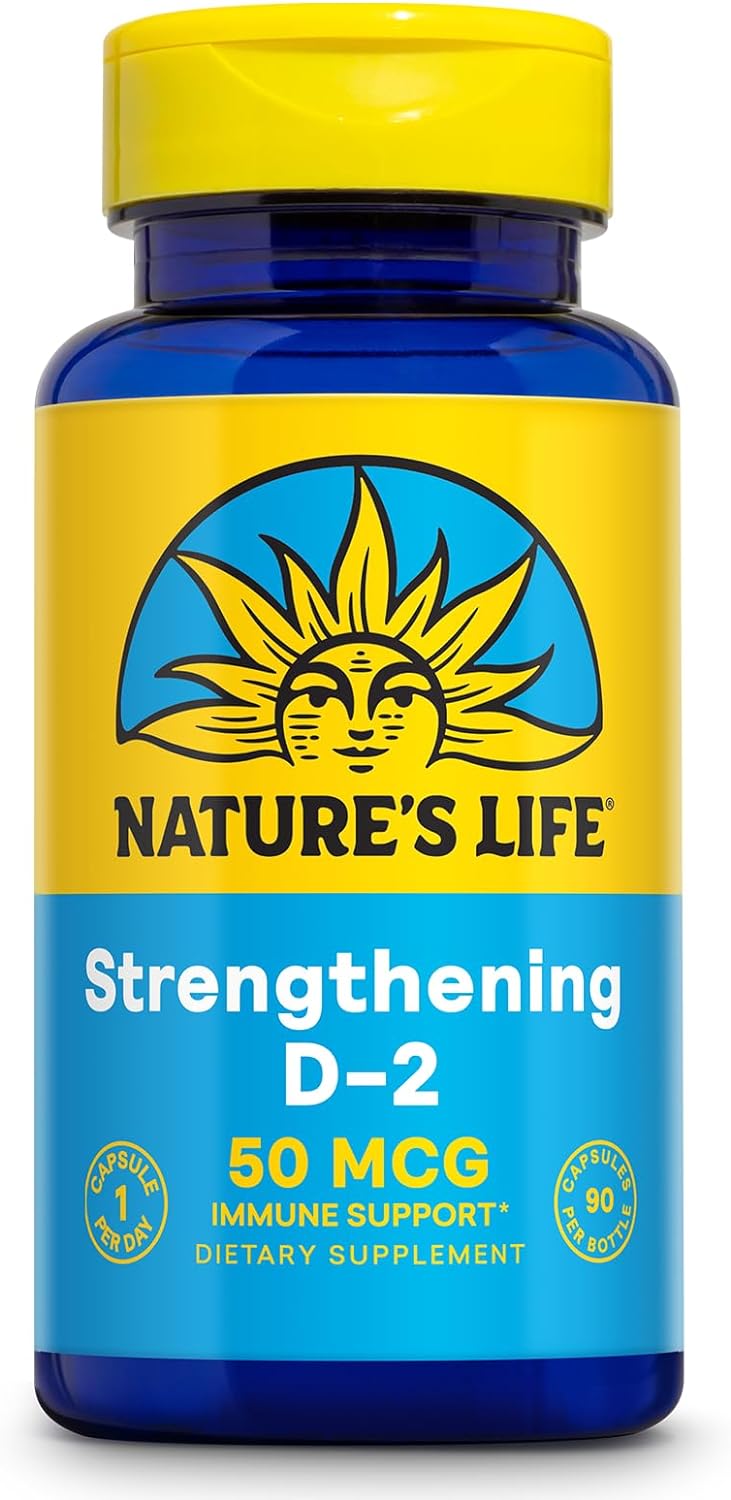 Nature's Life Strengthening Vitamin D2 2000 IU as Ergocalciferol