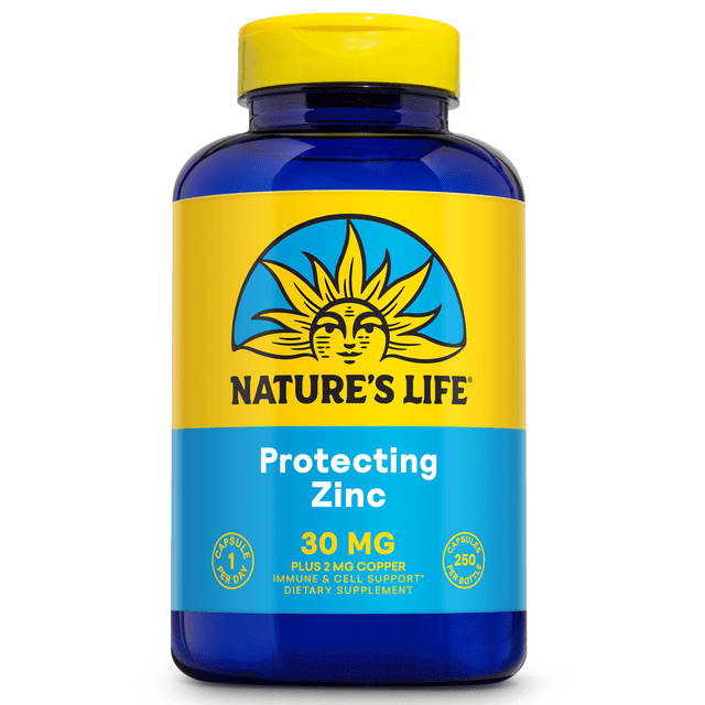 Nature's Life High Potency Zinc Picolinate 30mg, Chelated Supplement