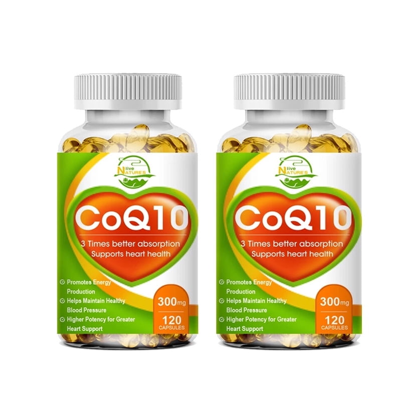 Nature's Live CoQ10 Mega Ubiquinol Supplement 300mg Heart Health,Energy Stamina,240 capsules