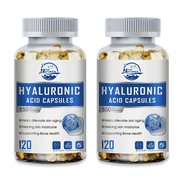 Natures Live Hyaluronic Acid Supplement 850 mg 3 in 1 Support - Skin Health, Joint Lubrication, Hair and Eye Health 240 capsules