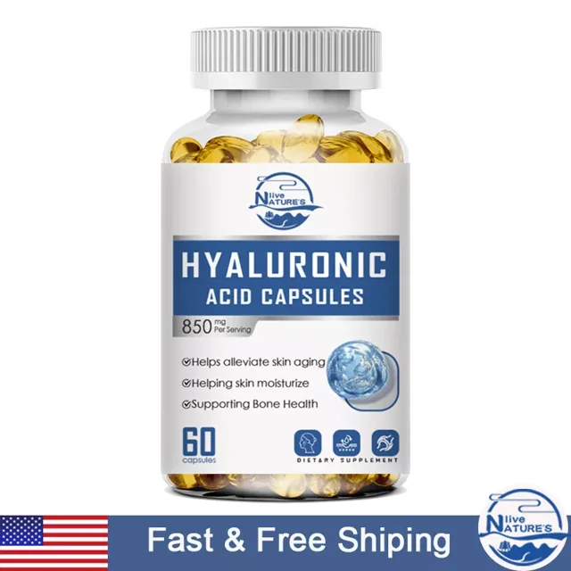 Nature's Live Hyaluronic Acid Supplement 850 mg 2 in 1 SupportSkin
