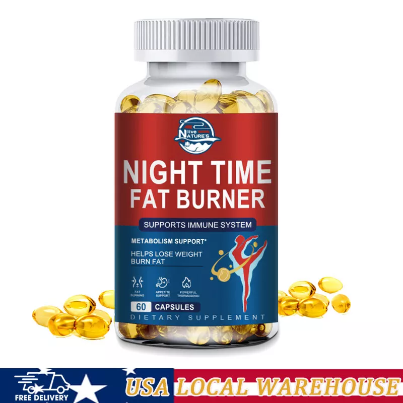 Nature's Live Night Time Fat Burner 60 Capsules Slimming Caps Weight