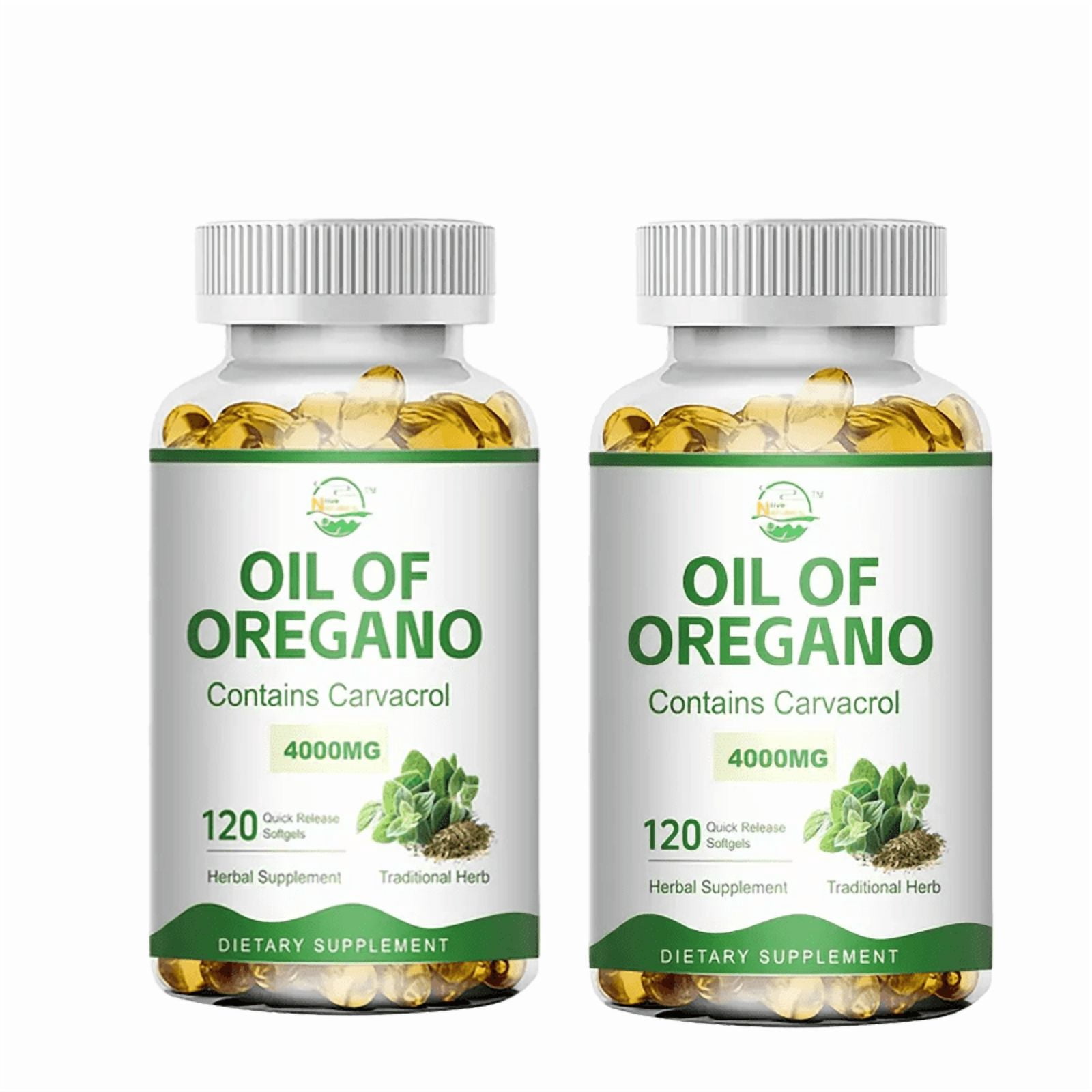 Nature's Live Oregano Oil 4000mg Softgels Capsules Contains Carvacrol Immue Support 240 Caps