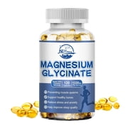 Natures Live Organic Magnesium Glycinate Capsules Improve Sleep 1330mg Supports Stress and Anxiety Relief 120 Capsules