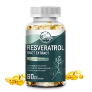 Natures Live Resveratrol Capsules 1200MG Maximum Strength Anti Aging Antioxidant Supplement,120capsules