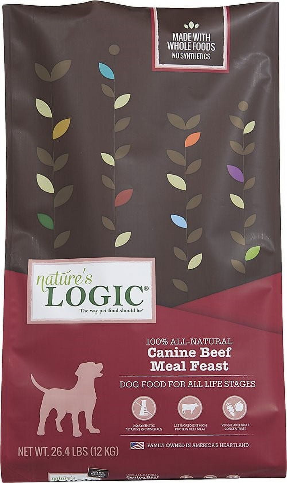 Nature's Logic Beef Meal Feast Dry Dog Food, 26.4 Lb