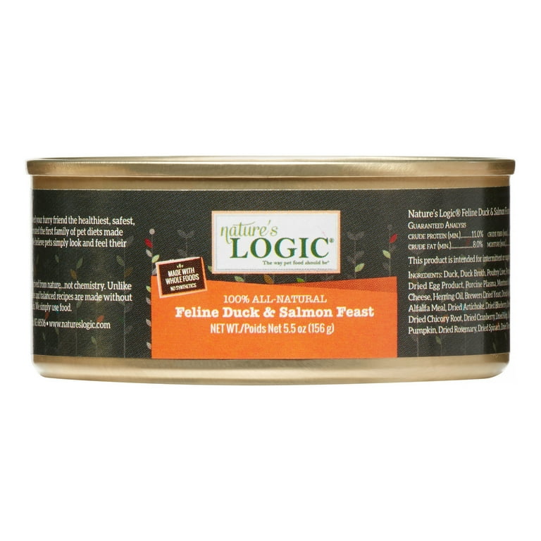 Nature's Logic Feline Duck & Salmon Recipe Grain-Free Canned Cat Food Nature's Logic Feline Duck & Salmon Recipe Grain-Free Canned Cat Food
