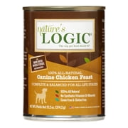 Natures Logic Grain-Free Chicken Feast Wet Dog Food, 13.2 Oz, Case of 12
