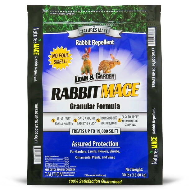 Nature's MACE 30 Lb Granular, Treats 19,000 Sq.ft Rabbit Repellent