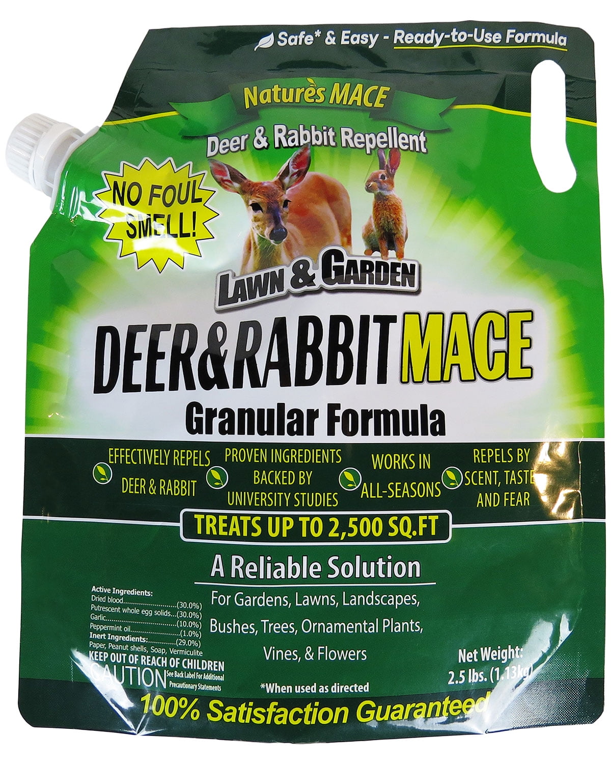 Nature's MACE AllSeason Deer & Rabbit Repellent 2.5lb Granular Bag