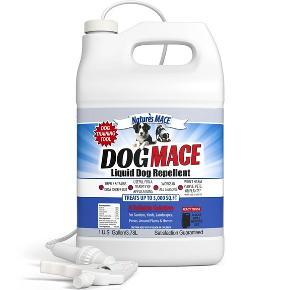 Nature's MACE Dog MACE | Dog Repellent and Training Tool | 1 Gallon Ready-to-Use Spray | Treats 3,000 Sq.ft