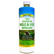 Natures MACE Mole and Vole Repellent, Pure Castor Oil, 32oz Concentrate