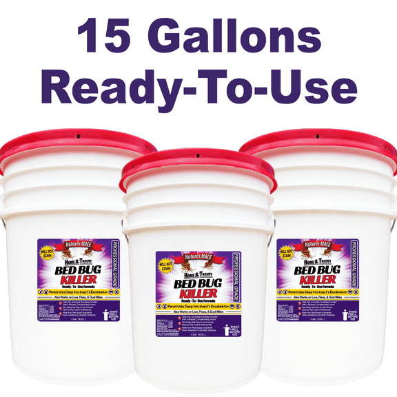 Nature's MACE Powerful 15 Gal Bed Bug Killer Spray - Quick & Effective Solution