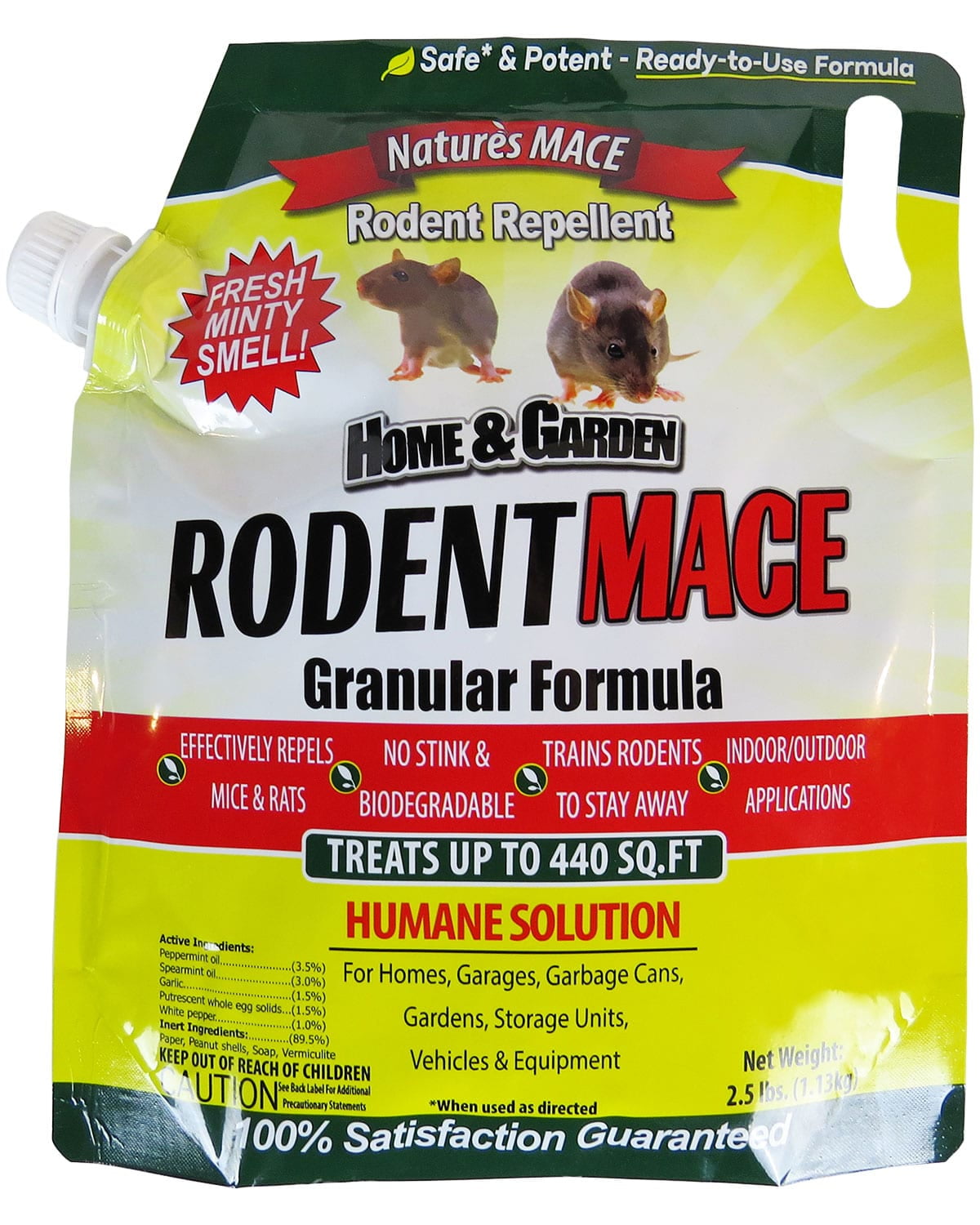 Nature's MACE Rodent Repellent for Mice, Rats, and Chipmunks 2.5 lb