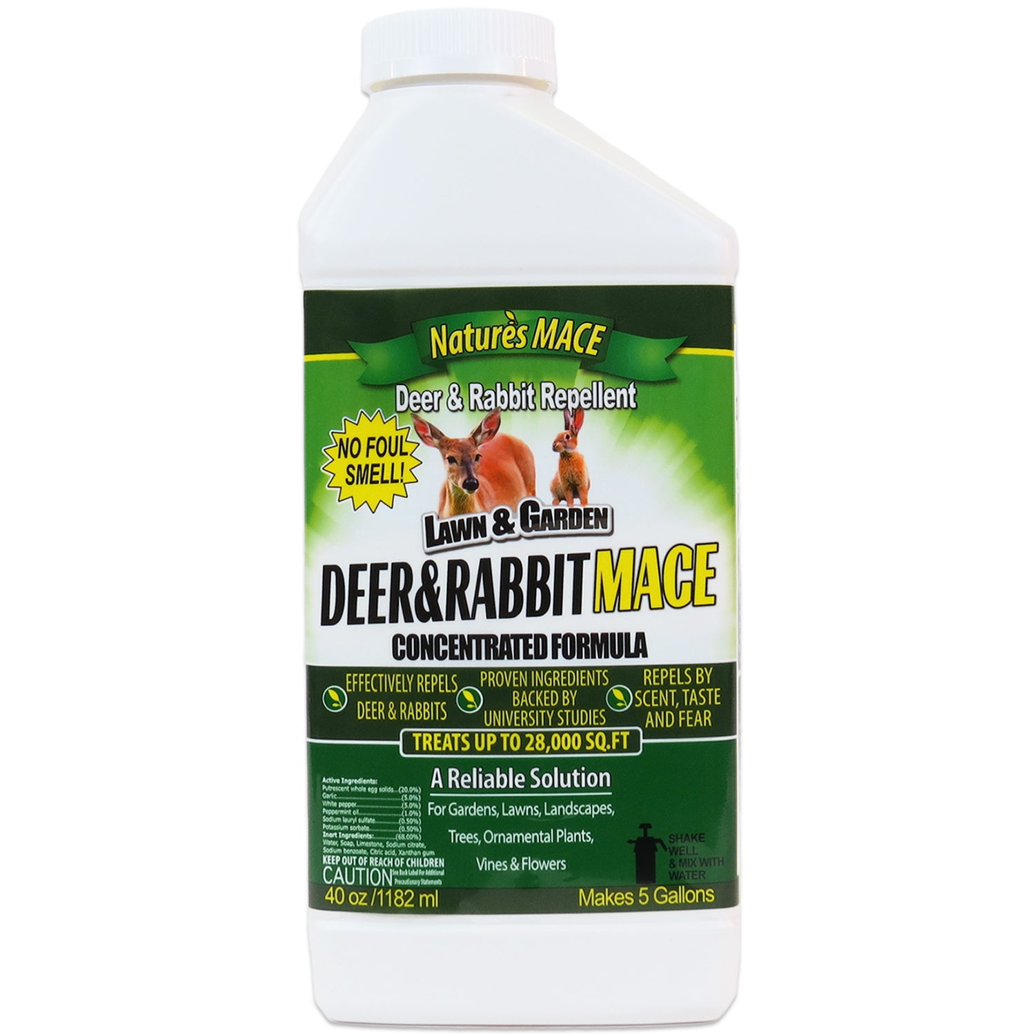 Nature's Mace Deer & Rabbit Repellent Concentrated Formula Spray, 40 oz