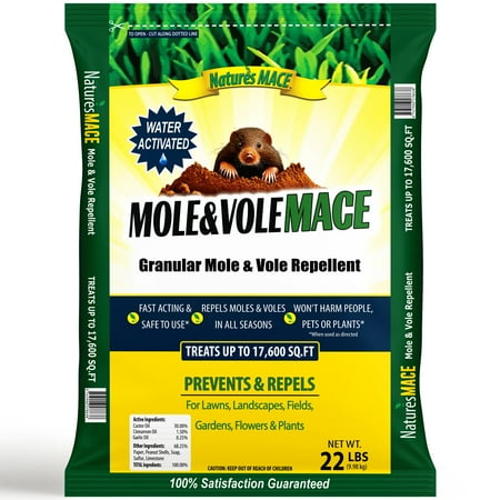 Nature's Mace Mole & Vole Repellent Granular, 22 lbs