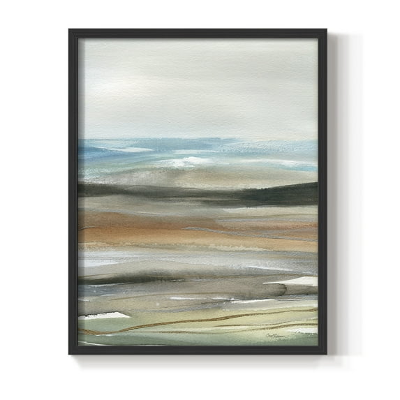 Nature's Many Layers I in Black Solid Wood 8 x 10 Framed Print