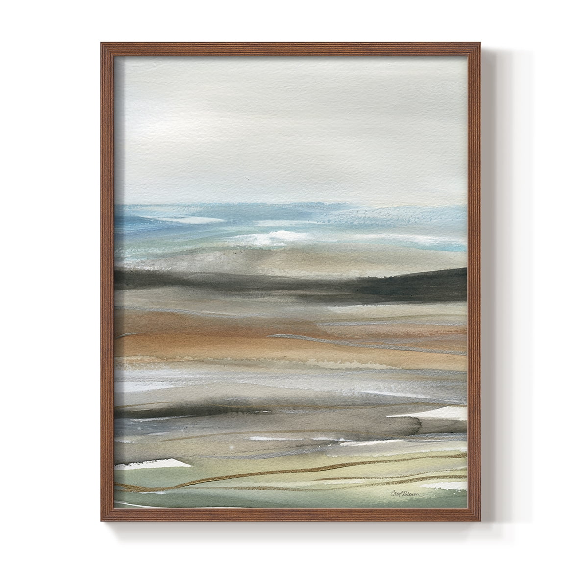 Nature's Many Layers I in Brown Solid Wood 8 x 10 Framed Print