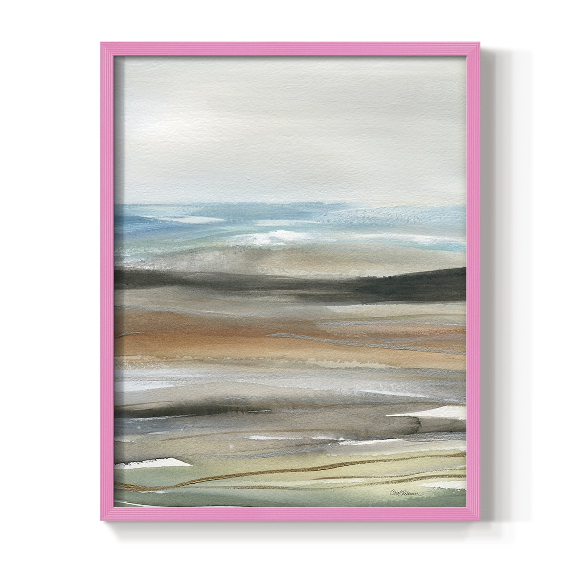 Nature's Many Layers I in Pink Solid Wood 11 x 14 Framed Print