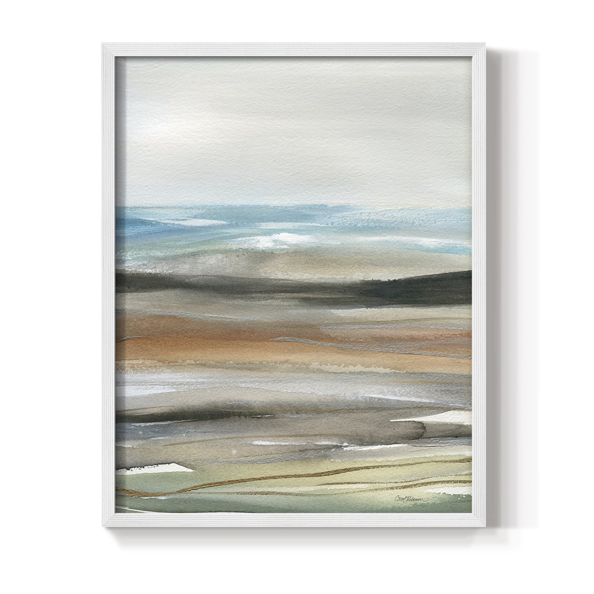 Nature's Many Layers I in White Solid Wood 8 x 10 Framed Print