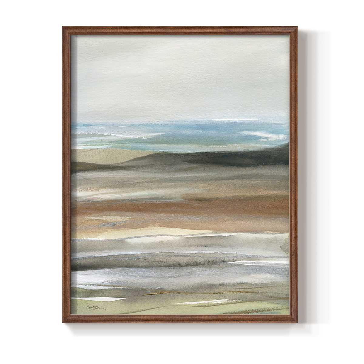 Nature's Many Layers II in Brown Solid Wood 11 x 14 Framed Print