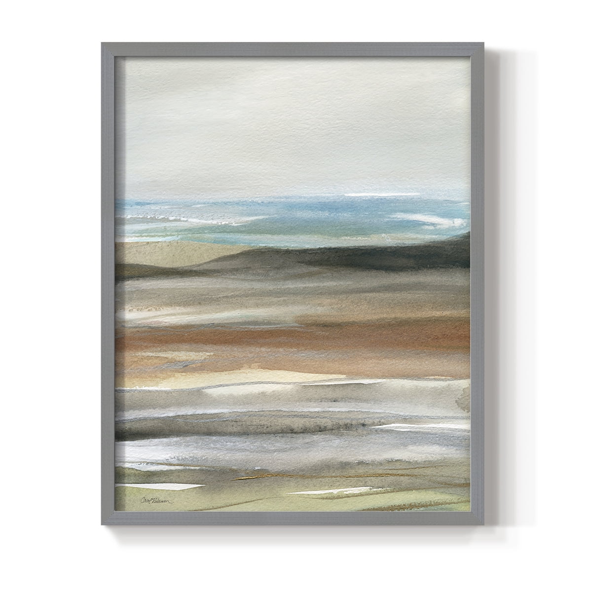 Nature's Many Layers II in Gray Solid Wood 16 x 20 Framed Print