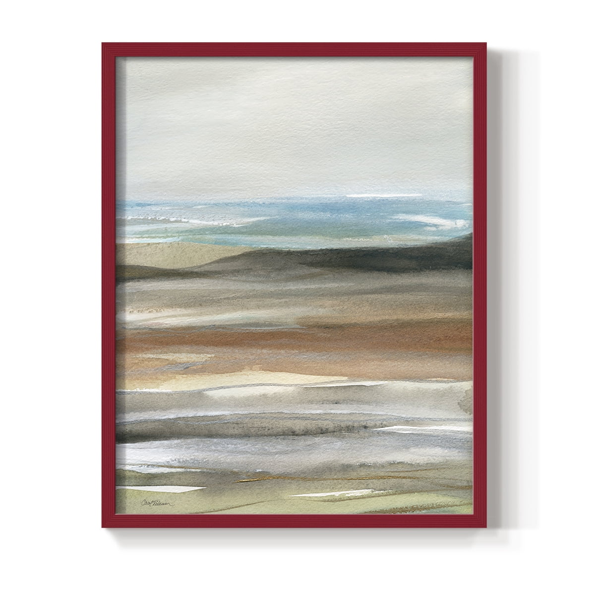 Nature's Many Layers II in Red Solid Wood 8 x 10 Framed Print