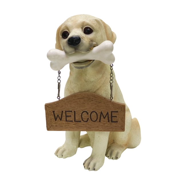 Nature's Mark Labrador Retriever Dog Puppy Statue with Reversible