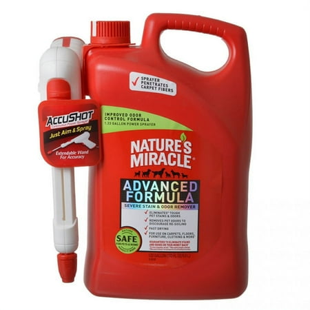 Nature's Miracle Advanced Dog Stain & Odor Eliminator AccuShot Continuous Power Sprayer, 1.33 gallons