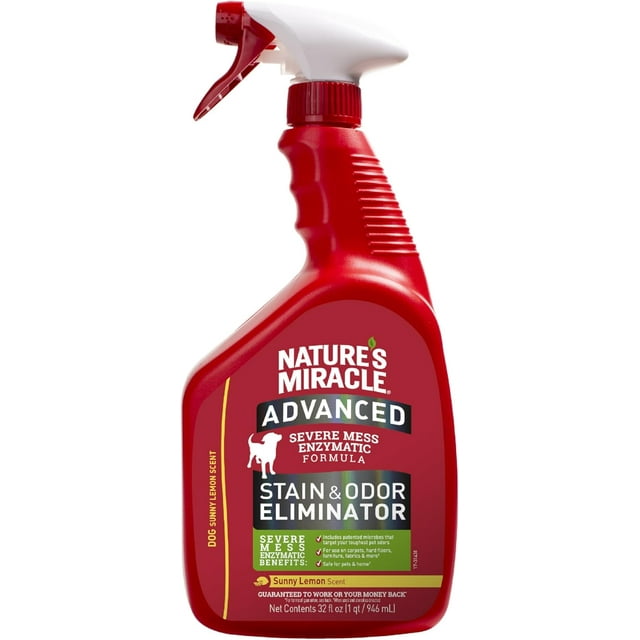 Nature’s Miracle Advanced Stain & Odor Eliminator, 32 Ounces, Sunny