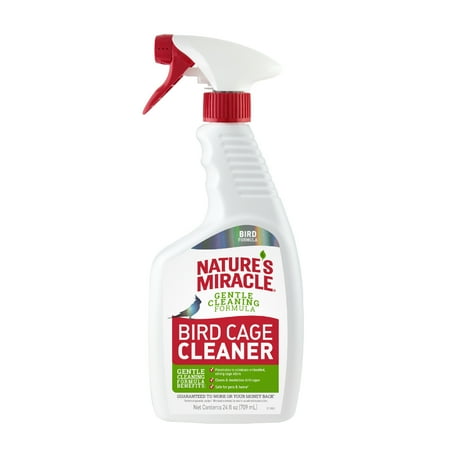 Nature’s Miracle Bird Cage Cleaner, 24 fl oz, Cleans & Deodorizes, Removes Tough Caked-On Debris