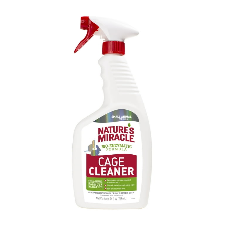 Nature s Miracle Cage Cleaner 24 fl oz Small Animal Formula Cleans And Deodorizes Small Animal Cages Walmart