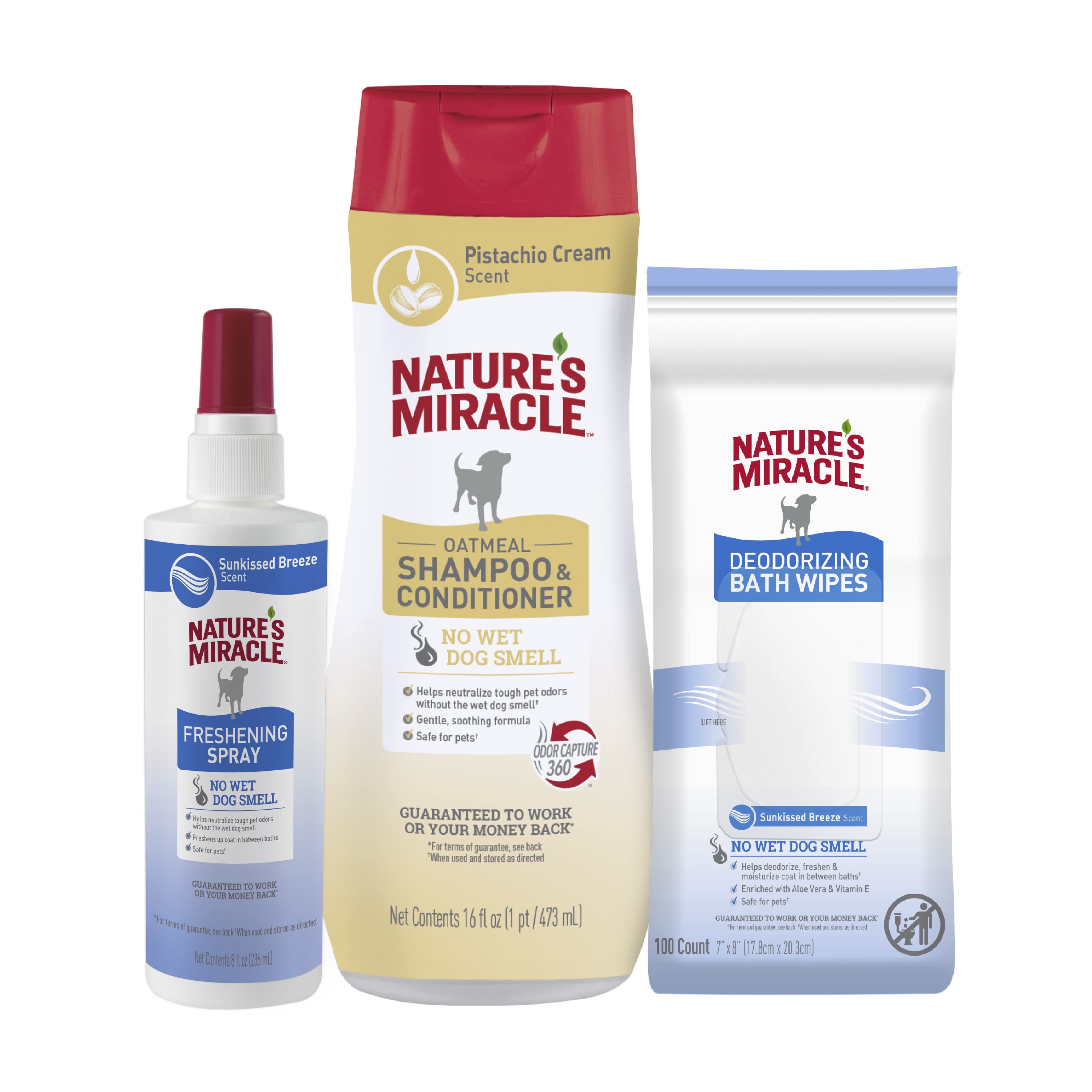 Nature’s Miracle Complete Odor Control Bundle for Dogs, 3 Count Value