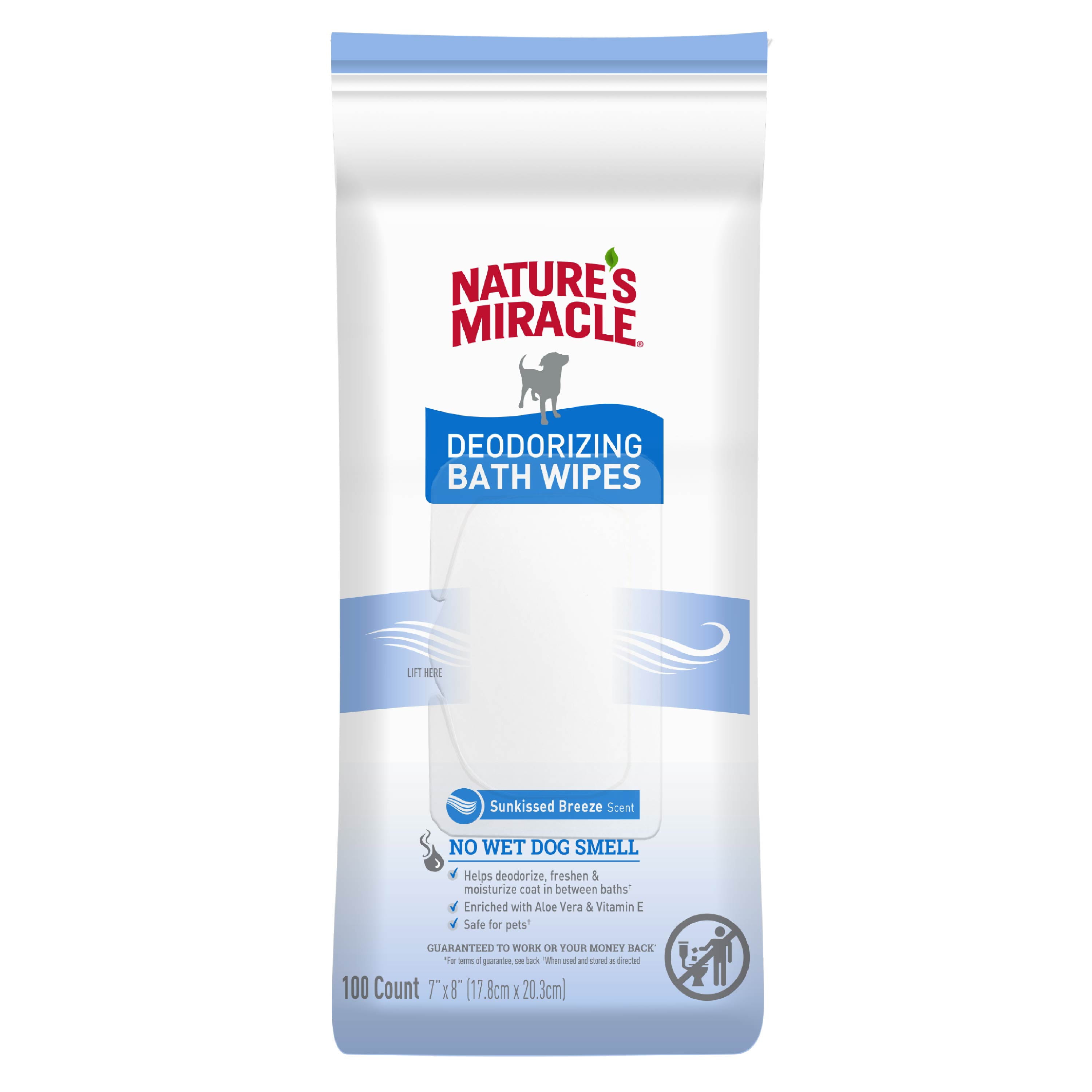 Nature's miracle deodorizing bath wipes sales