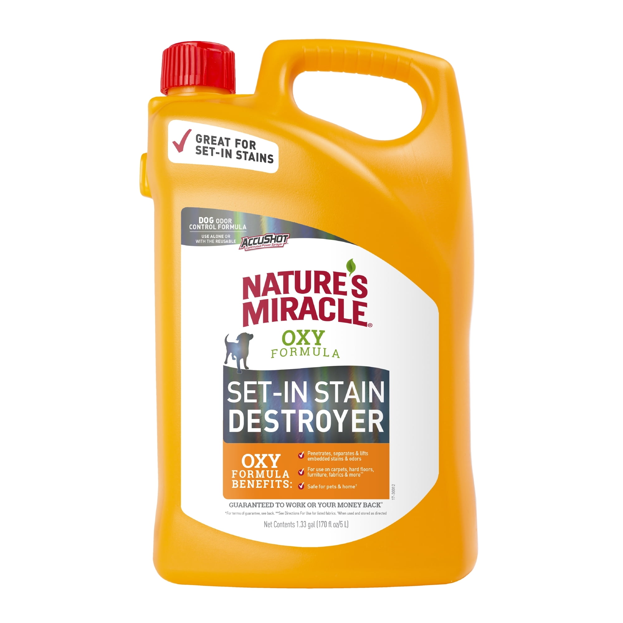 Nature's Miracle Dog Orange Oxy Dual Action Pet Stain & Odor Remover