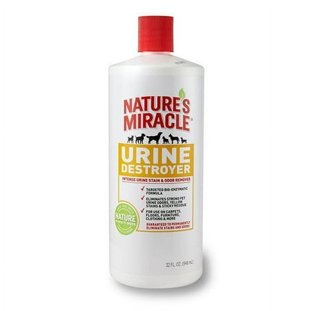 Nature's Miracle Dog Urine Destroyer for Dogs, Urine Enzymatic Formula, Pour, 32 oz (P-96999)