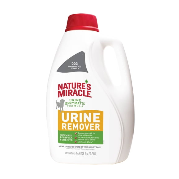 Natures Miracle Dog Urine Remover, 128 Ounces, Enzymatic Formula