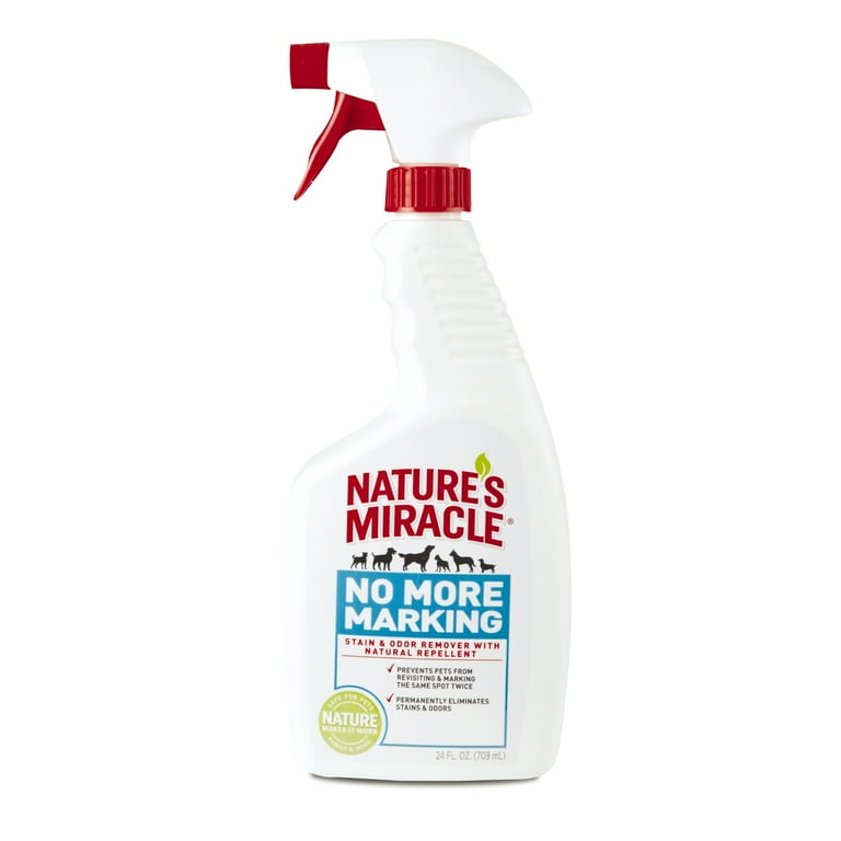 Nature s Miracle No More Marking Stain Odor Remover with Natural Repellent Spray for dogs and cats 24 oz