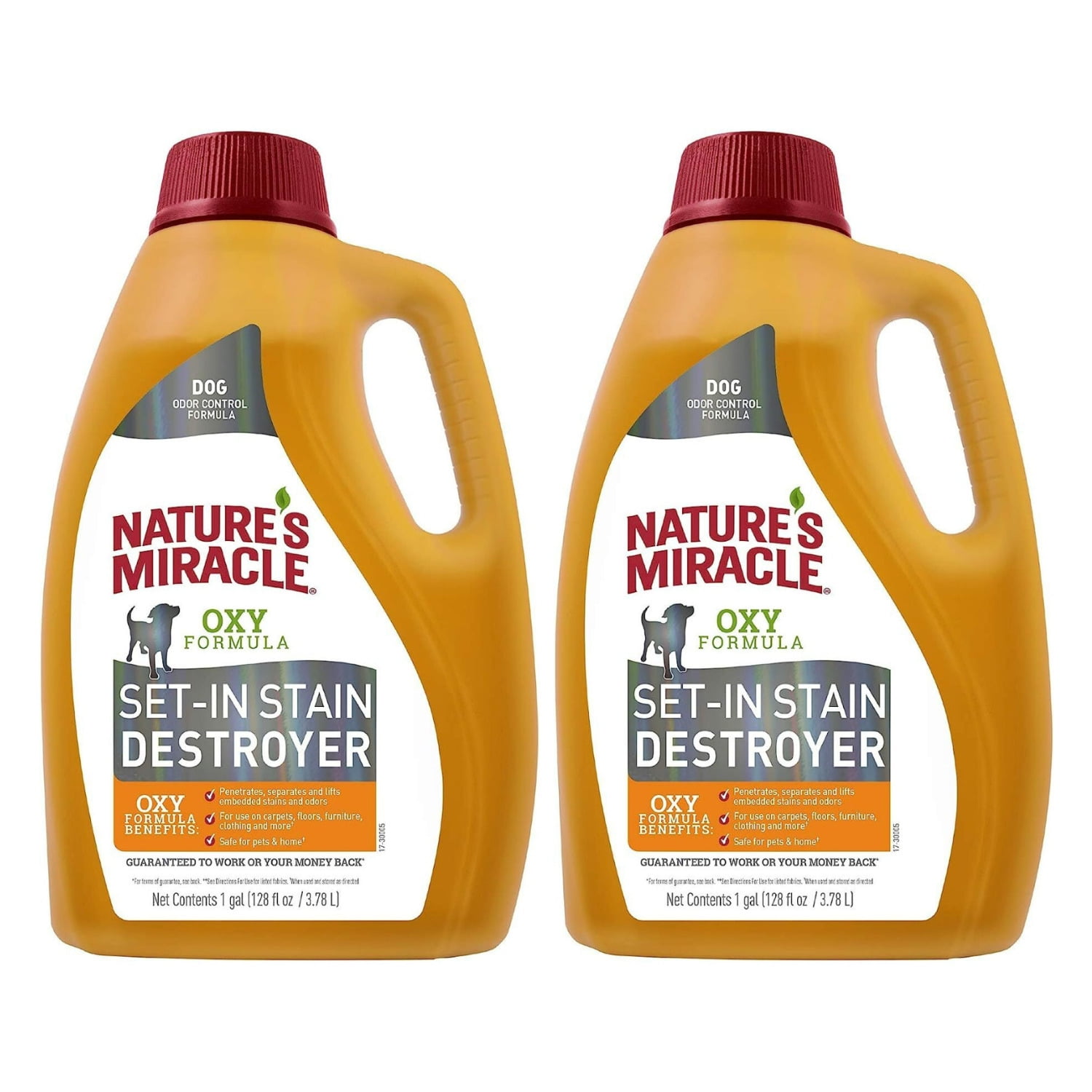 Nature's Miracle Oxy 1Gallon Orange Scent Concentrate Formula Odor Removers, Pack of 2