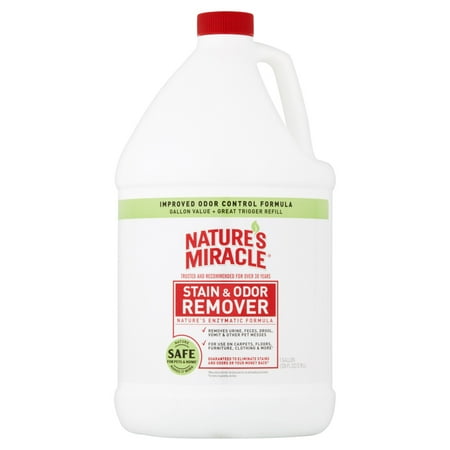 Nature's Miracle Pet Stain & Odor Remover with Enzymatic Formula, 1 gallon