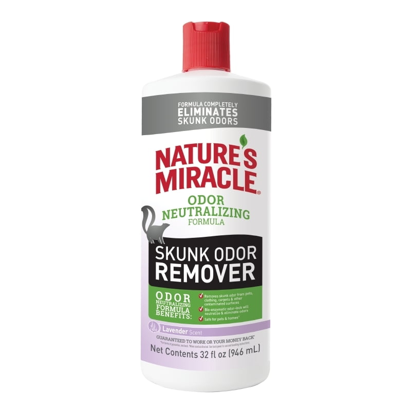 Nature’s Miracle Skunk Odor Remover Odor Neutralizing Formula, 32 fl oz