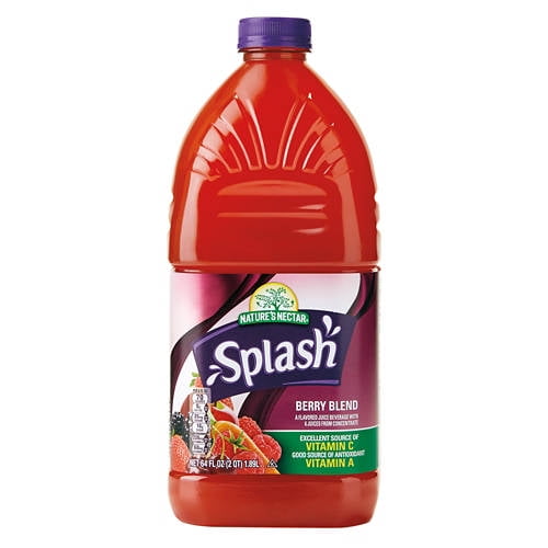 Nature's Nectar Splash Berry Blend Juice Cocktail, 64 fl oz - Walmart.com