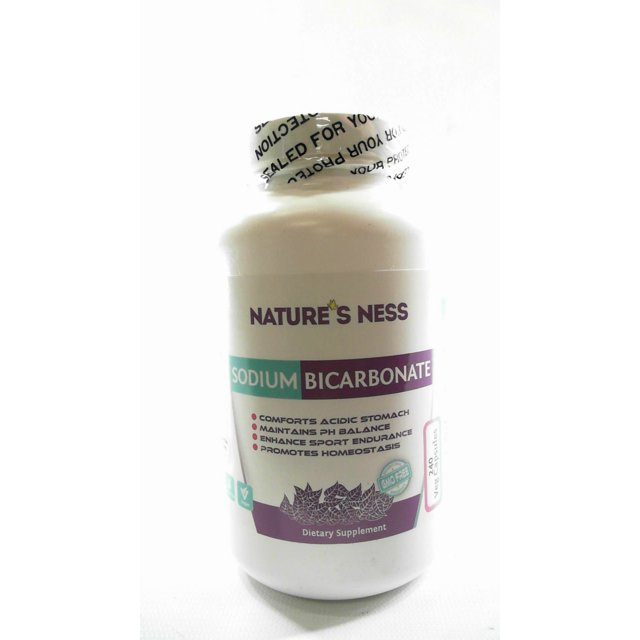 Nature's Ness Sodium Bicarbonate Dietary Supplement 240ct 600mg Vegan