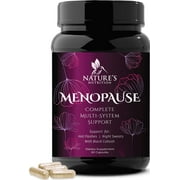 Nature's Nutrition Menopause Supplements for Women - Menopause Relief Vitamins with Black Cohosh, Hot Flashes, Night Sweats, Energy & Hormone Support, Non-GMO, Menopause Relief for Women - 60 Capsules